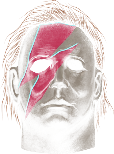 Ziggy Slasher - mask, maske, halloween, michael myers, horror, movie, classic, ziggy stardust, david bowie
